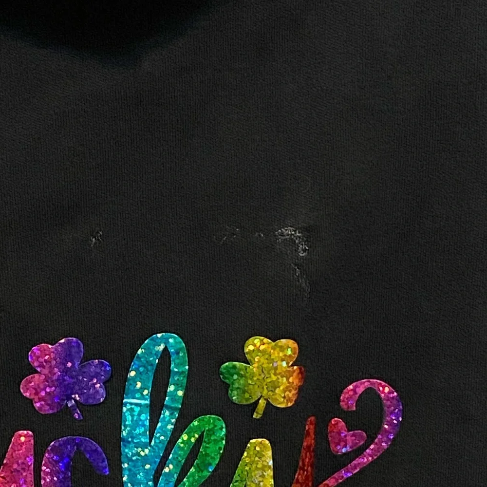 Black‎ Hoodie with Green Shamrocks-Infant